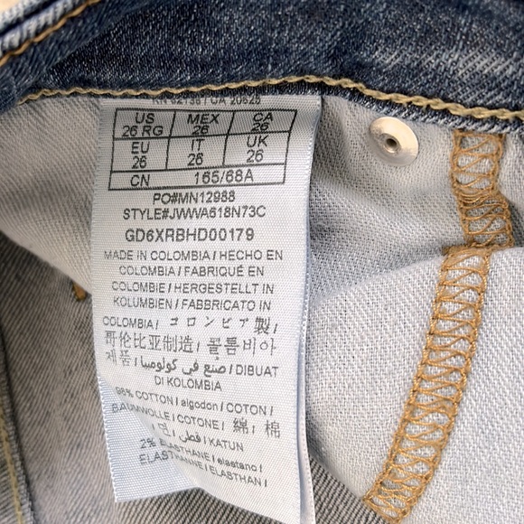 Guess - straight leg jeans denim low rise - Picture 4 of 8